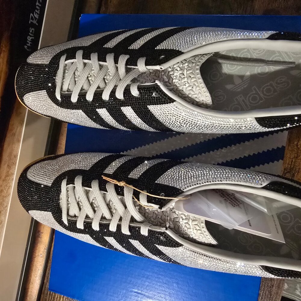 Adidas SL 72 OG Rhinestone Grey Black (KJ6151) Men's Size 10 US Authentic NEW - Picture 7 of 16